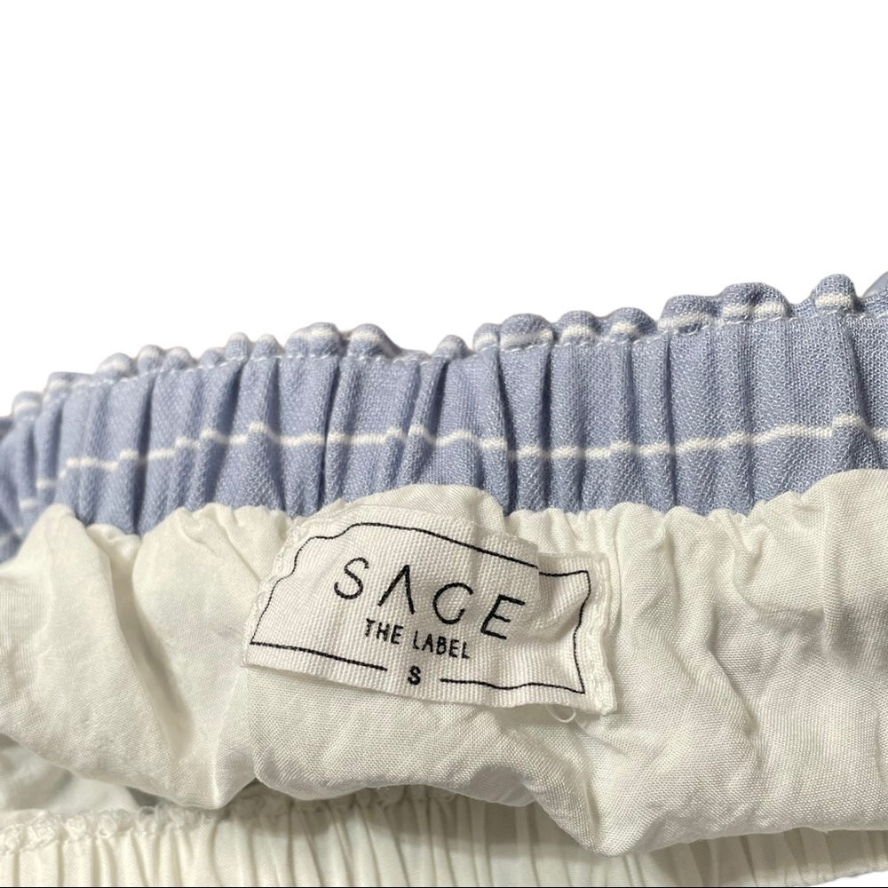 Sage The Label Revolve Wild One Striped Strapless Crop Top - Picture 4 of 10